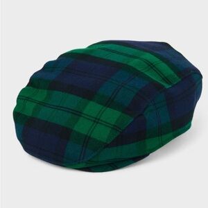 Gymboree Green and Blue Plaid‎ Hat 2-3 toddler